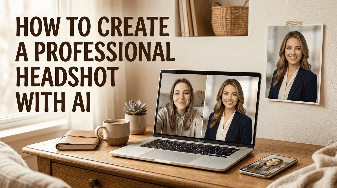 How to Create a Professional Headshot with AI blog banner